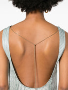 LIGHT BLUE SILK DRESS Fendi