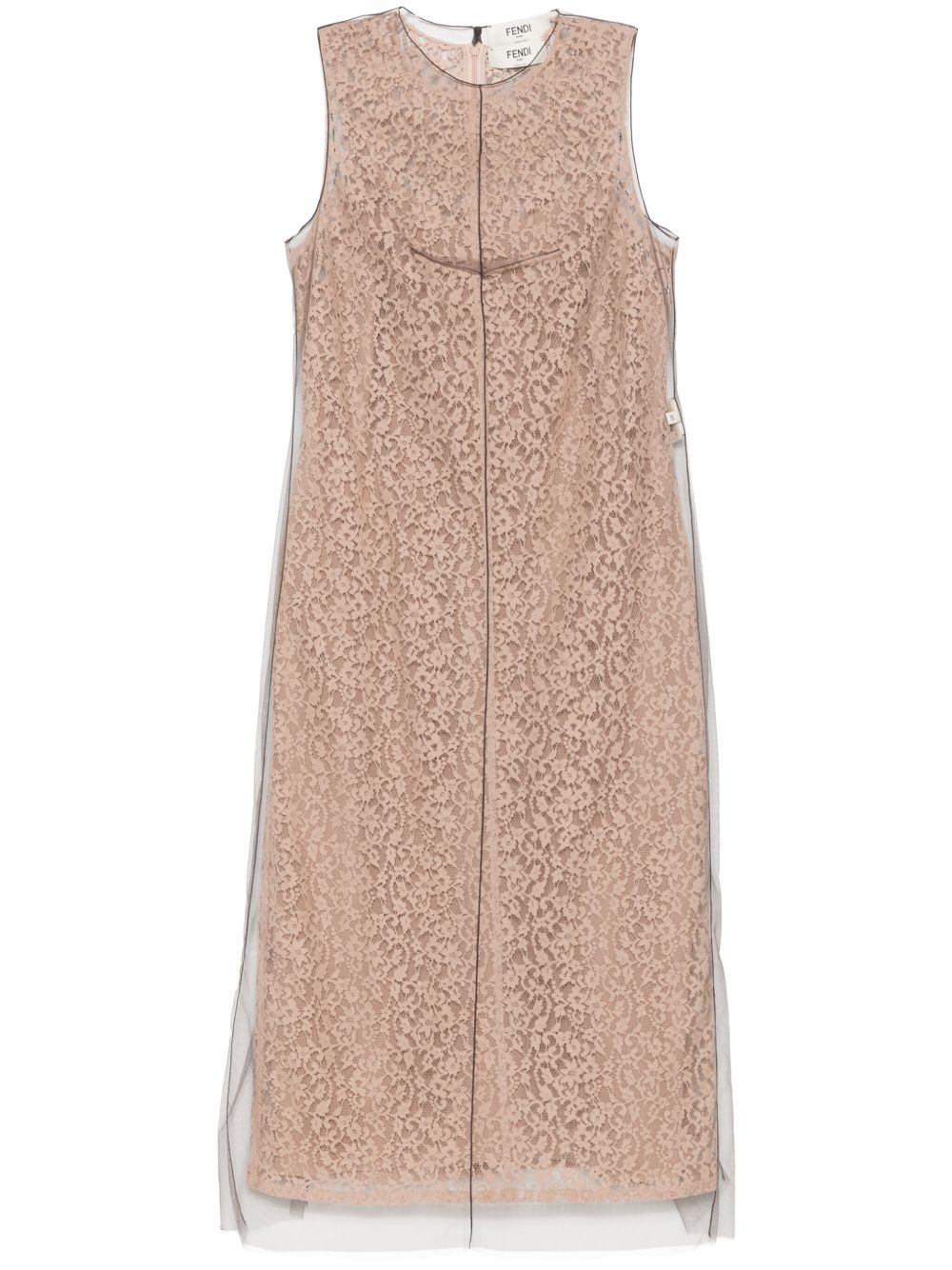 fendi midi dress Fendi Floral Lace Midi Dress