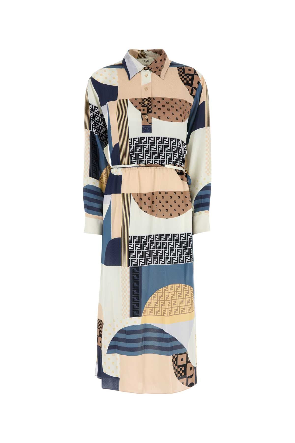 PRINTED SILK DRESS Fendi PRINTED 44