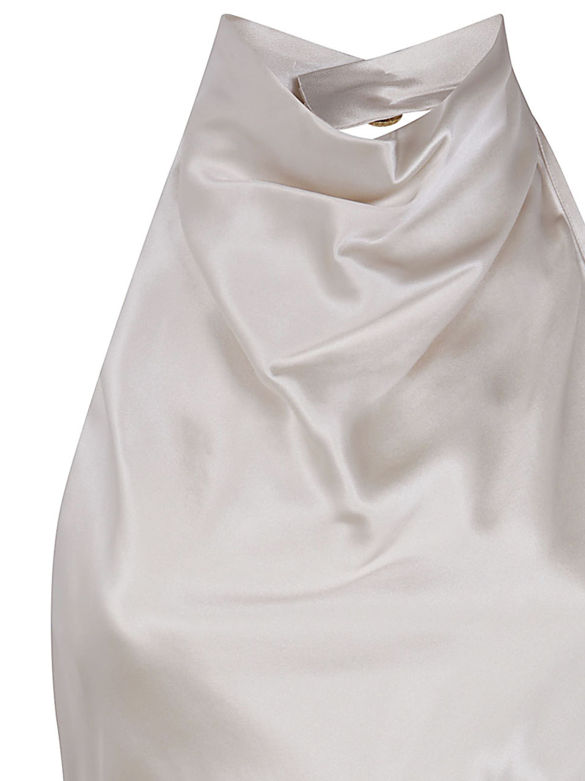 HALTERNECK CREPE SATIN TOP Balmain