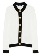 KNITTED CREWNECK CARDIGAN Balmain WHITE 40
