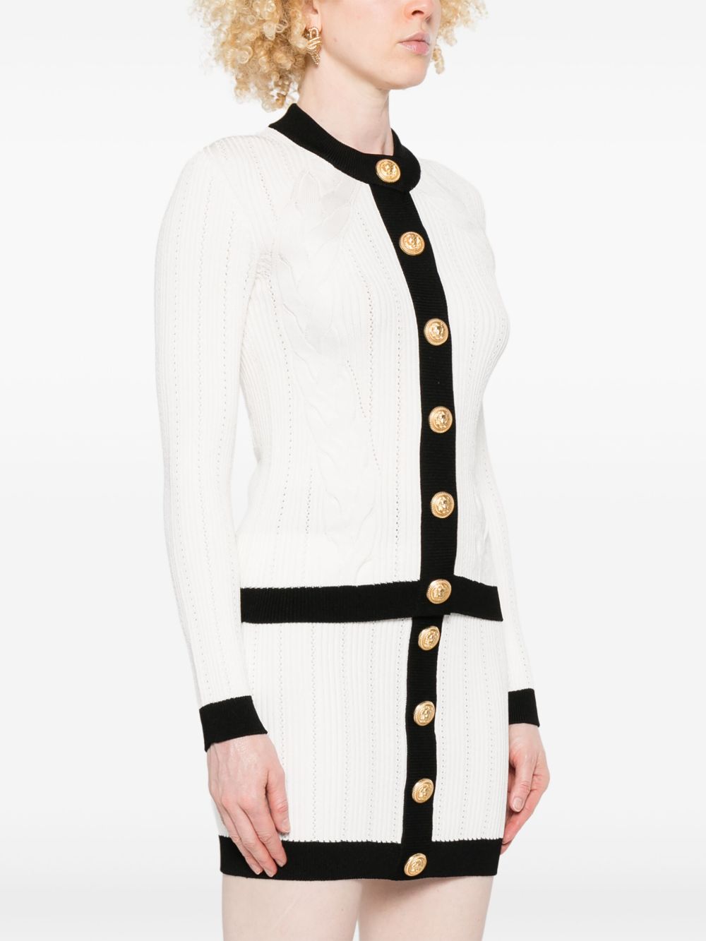 KNITTED CREWNECK CARDIGAN Balmain
