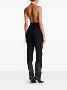 HIGH WAIST TAILORED GRAIN DE POUDRE PANTS Balmain
