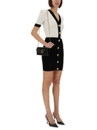 BLACK VISCOSE POLYESTER DRESSES Balmain