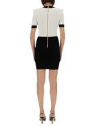 BLACK VISCOSE POLYESTER DRESSES Balmain