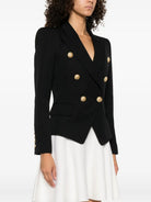 DOUBLE-BREASTED WOOL FITTED JACKET Balmain