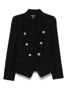 DOUBLE-BREASTED WOOL FITTED JACKET Balmain BLACK 40