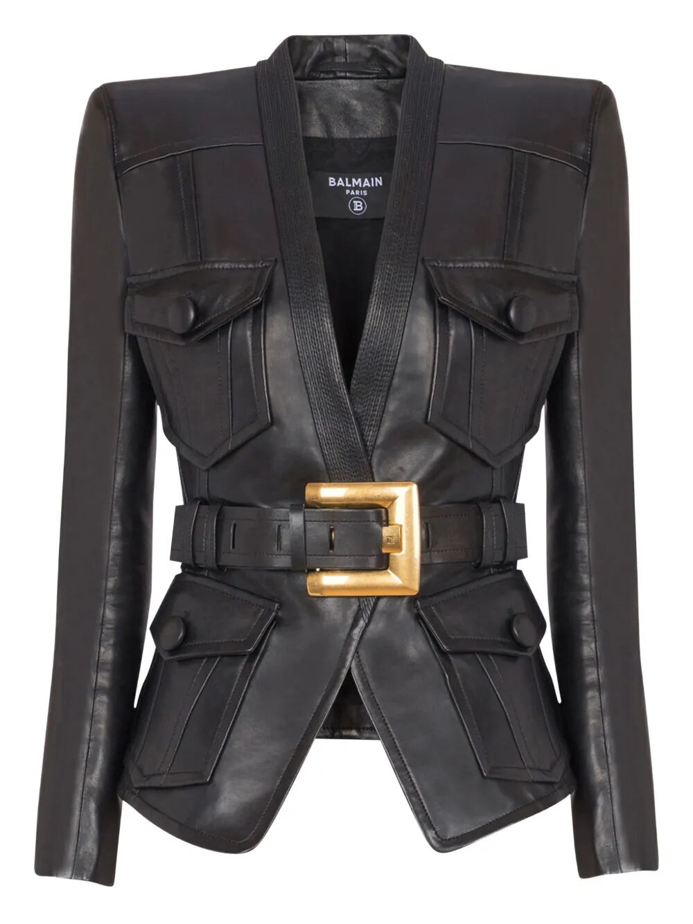 LEATHER JACKET WITH BELT – Lord Taylor - Main Image