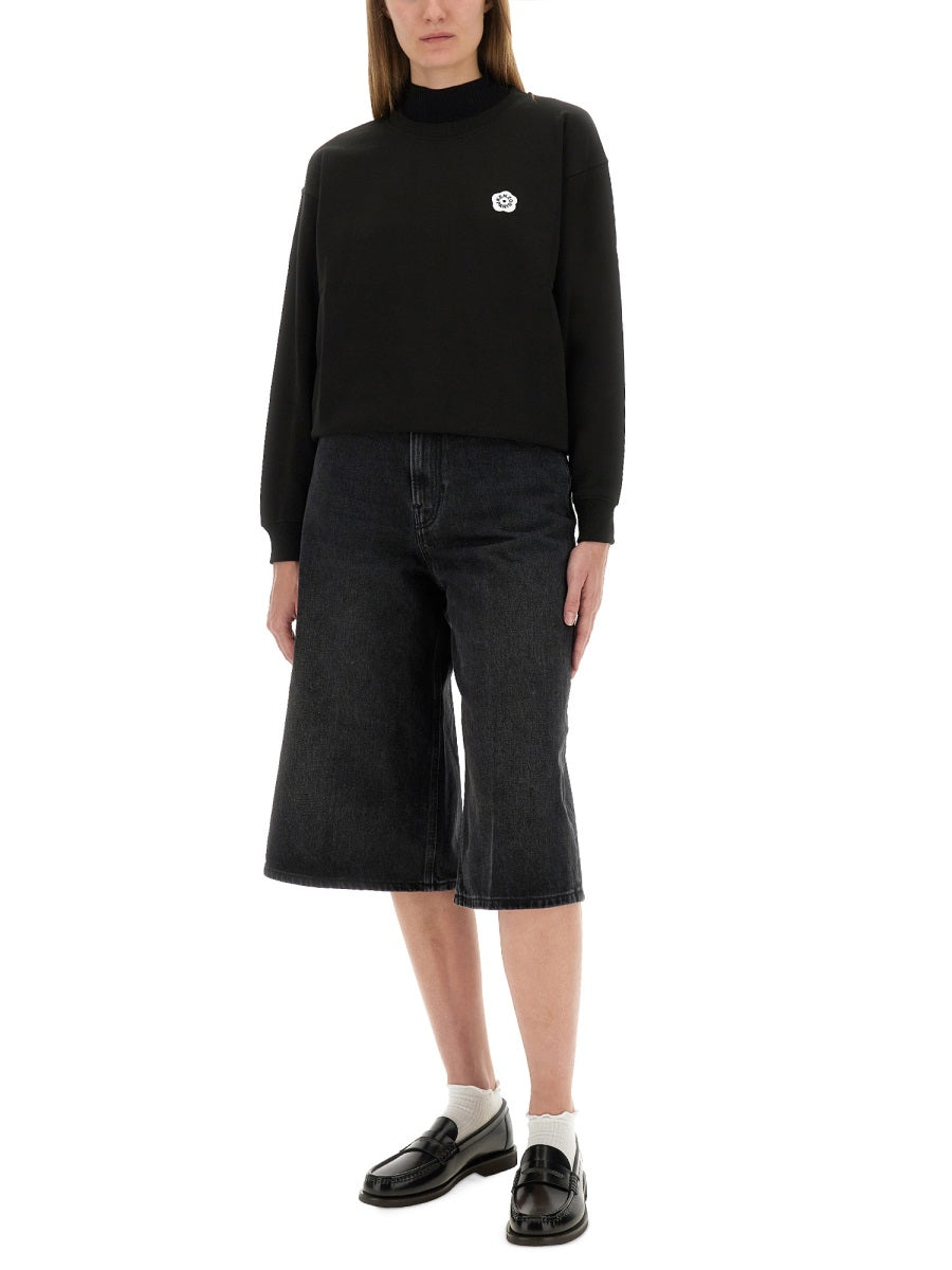 BLACK COTTON SWEATSHIRTS Kenzo