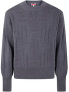 GOTS KENZO WEAVE JUMPER Kenzo MIDDLEGREY M