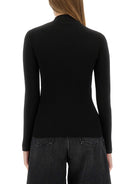 BLACK VISCOSE POLYESTER TOPS Kenzo