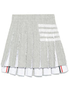 4BAR COTTON BLEND SKIRT Thom Browne GREY 40