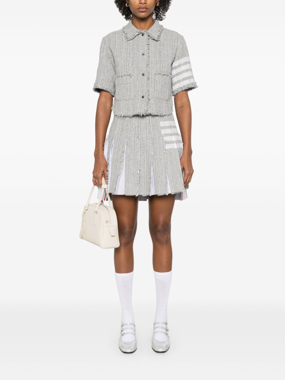 4BAR COTTON BLEND SKIRT Thom Browne