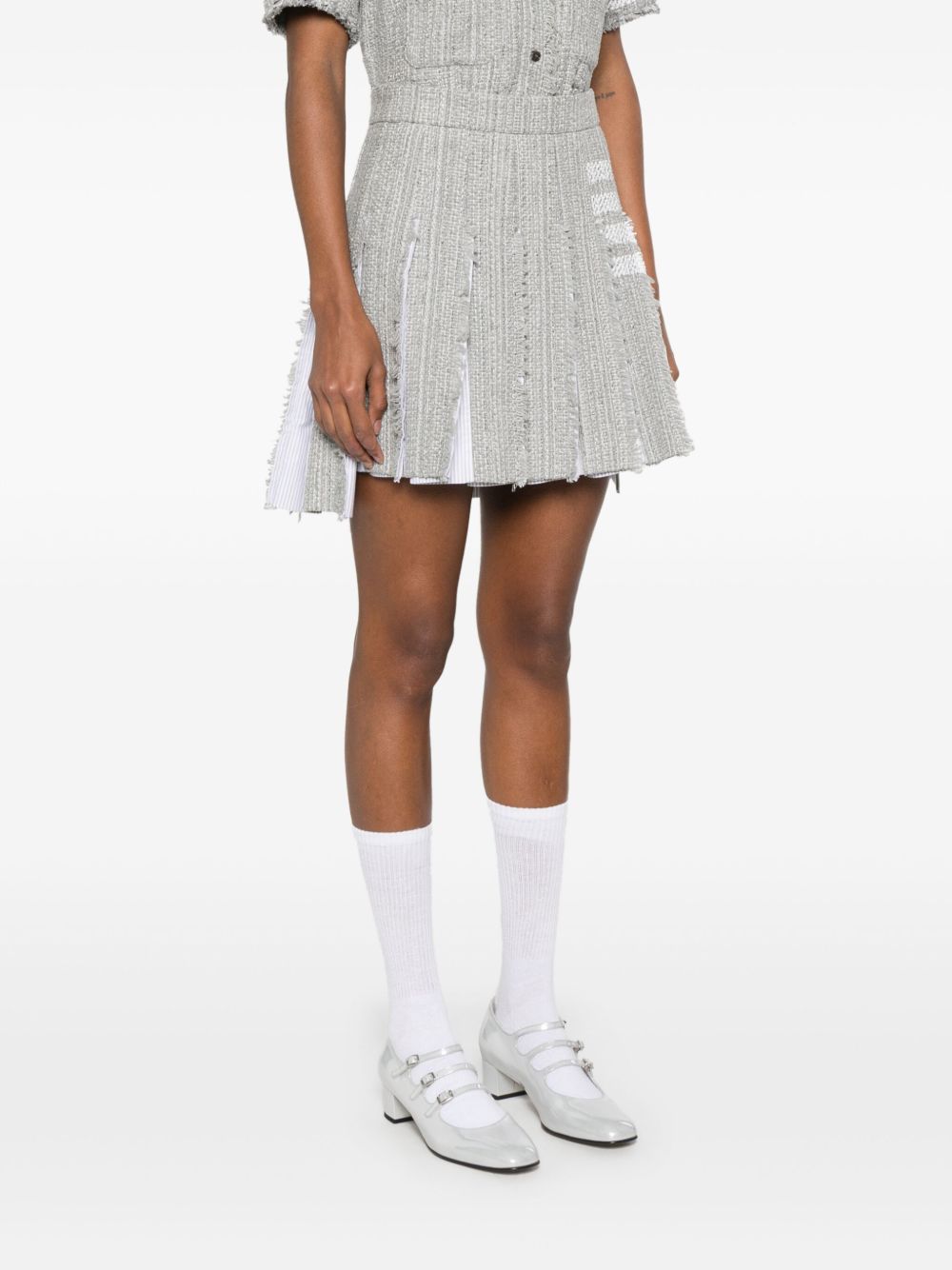 4BAR COTTON BLEND SKIRT Thom Browne