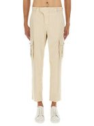 BEIGE COTTON TROUSERS Balmain BEIGE 48