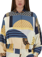 BLUE VISCOSE SILK JACKETS Fendi