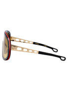 BLACK RED ACETATE SUNGLASSES Carrera