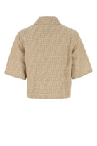 BEIGE COTTON LINEN SHIRTS Fendi