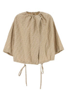 BEIGE COTTON LINEN JACKETS Fendi BEIGE 40