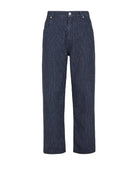 INDIGO COTTON BLEND JEANS Fendi INDIGO GREGGIO 33