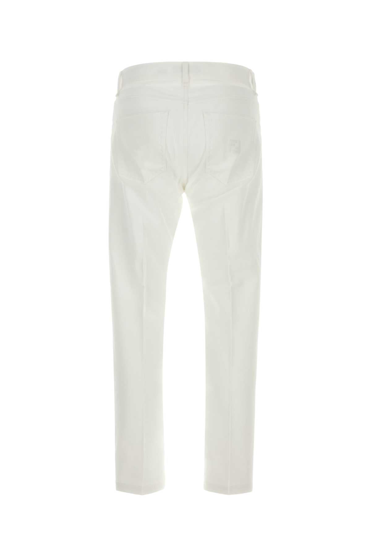 JEANS IN DENIM BIANCO Fendi