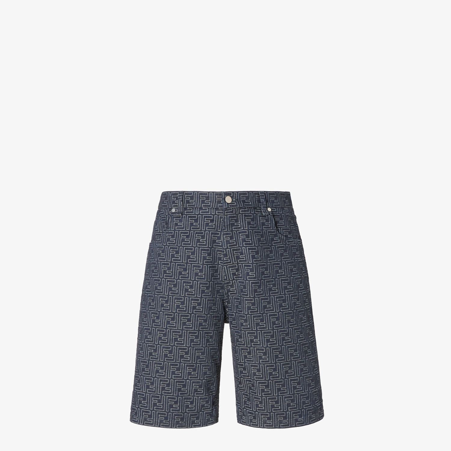 BLUE COTTON SHORTS Fendi BLUE 32