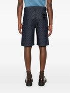 FF JACQUARD DENIM SHORTS Fendi