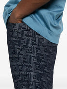 BLUE COTTON SHORTS Fendi