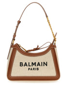 B-ARMY CANVAS SHOULDER BAG Balmain LEATHER BROWN UNI