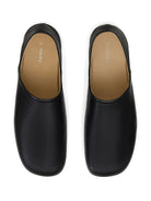 BLACK LEATHER LOAFERS Lemaire