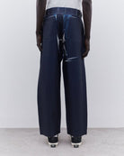 NAVY POLYESTER PANTS COMME DES GARÇONS SHIRT