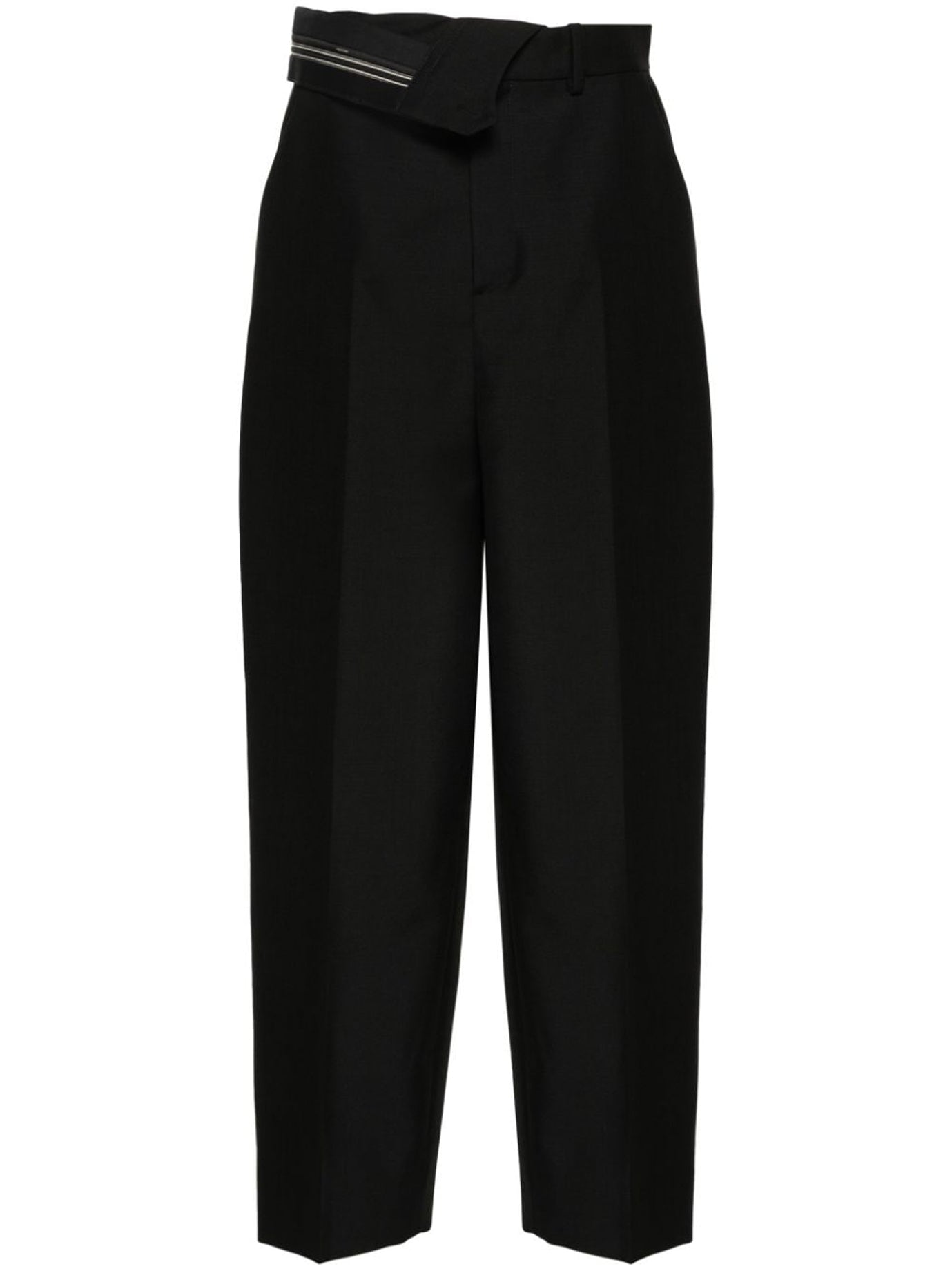 BLACK WOOL TROUSERS Fendi BLACK 40