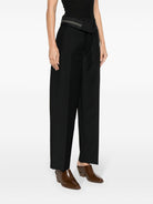 BLACK WOOL TROUSERS Fendi