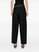 BLACK WOOL TROUSERS Fendi