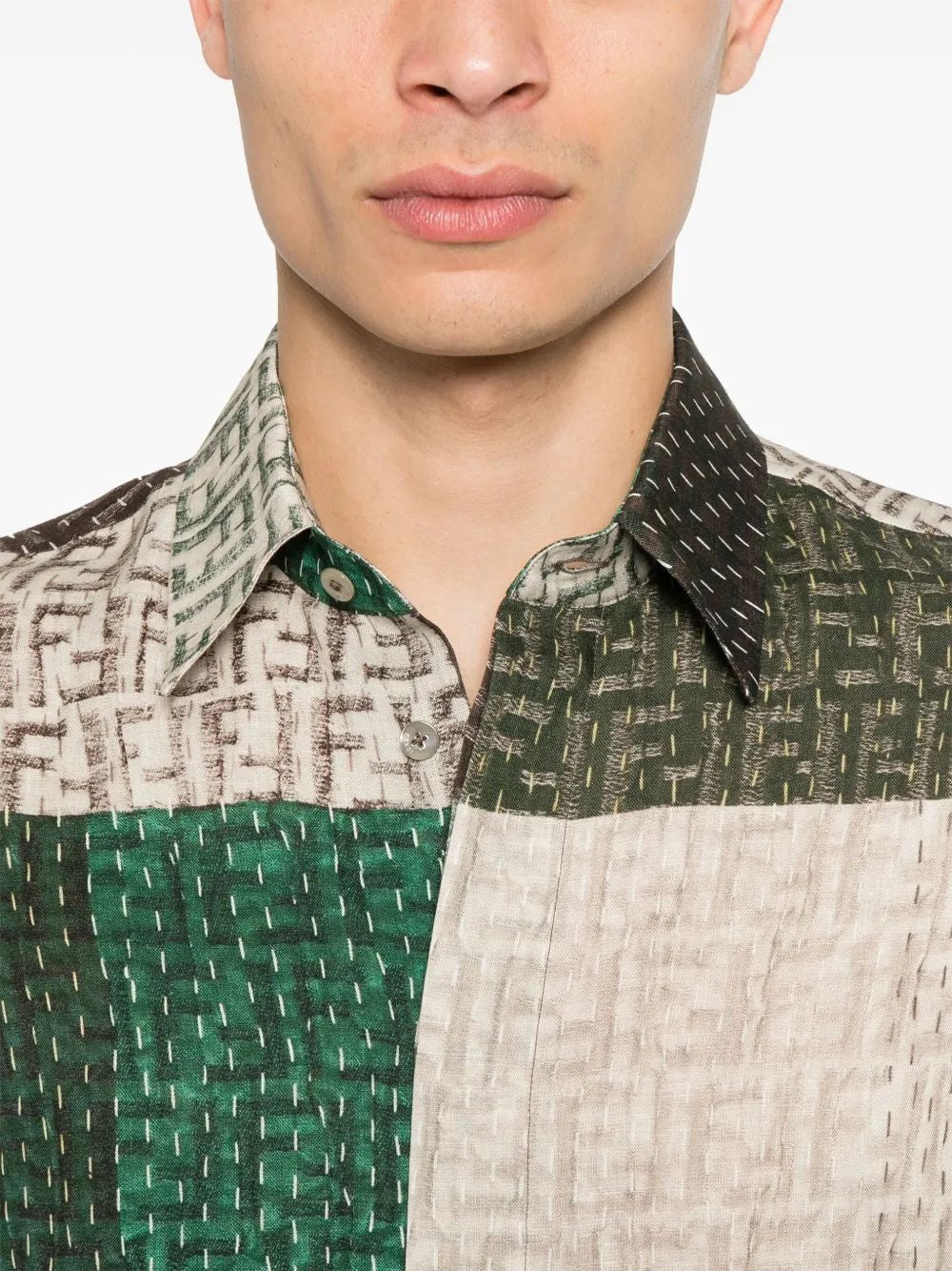 MULTICOLOR LINEN SHIRT Fendi