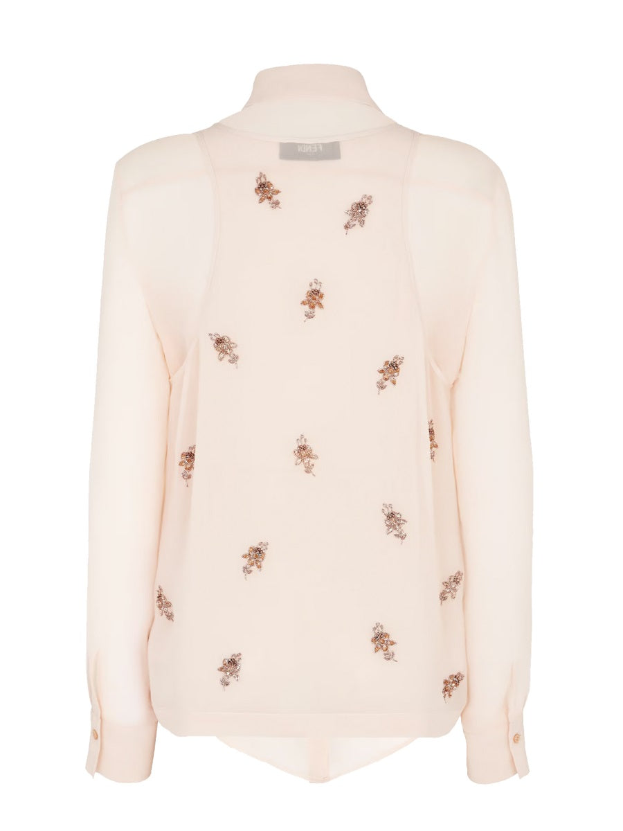 EMBROIDERED GEORGETTE TOP Fendi