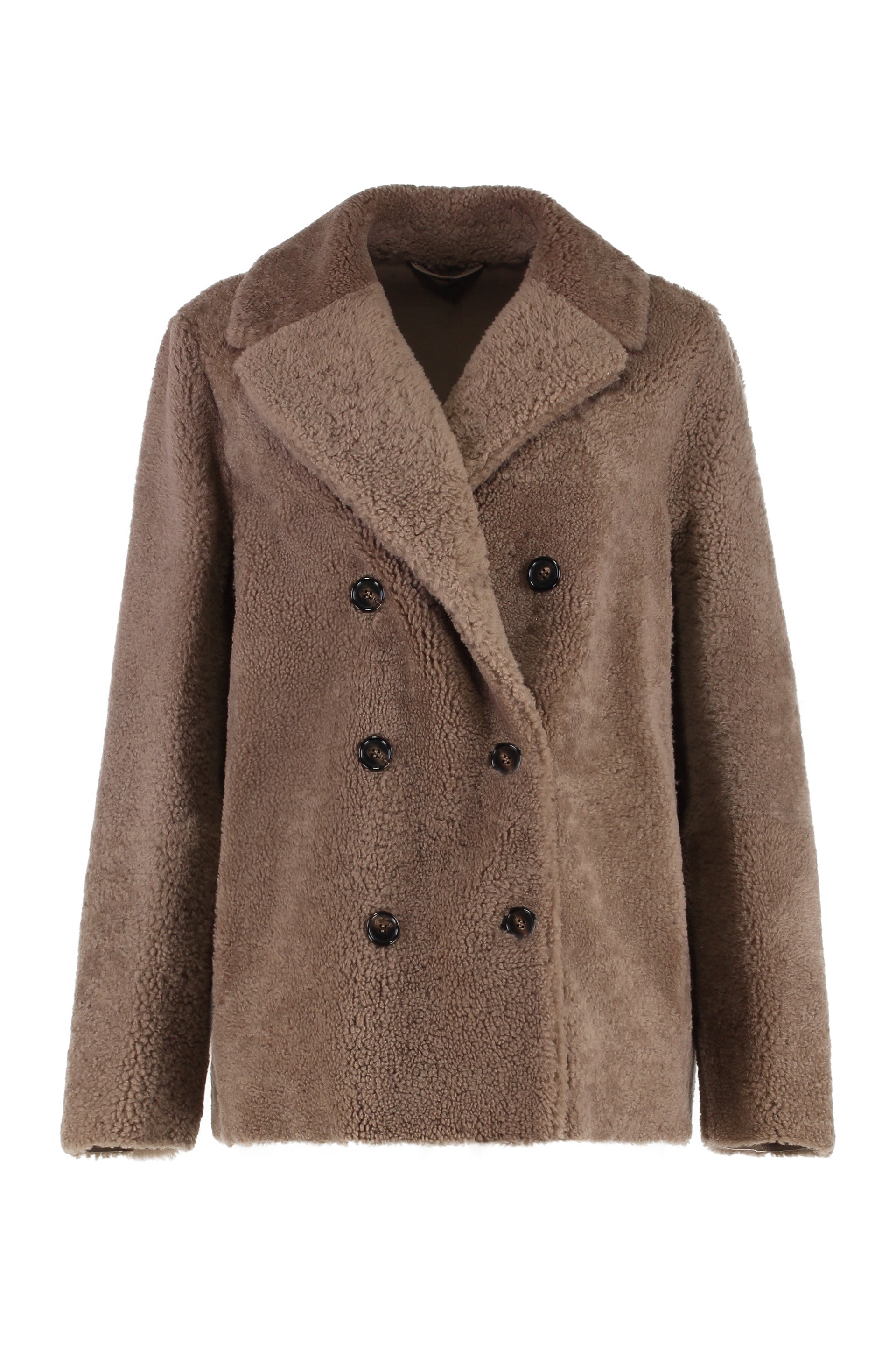 FUTURA DOUBLE-BREASTED PEACOAT S MAX MARA Camel 38