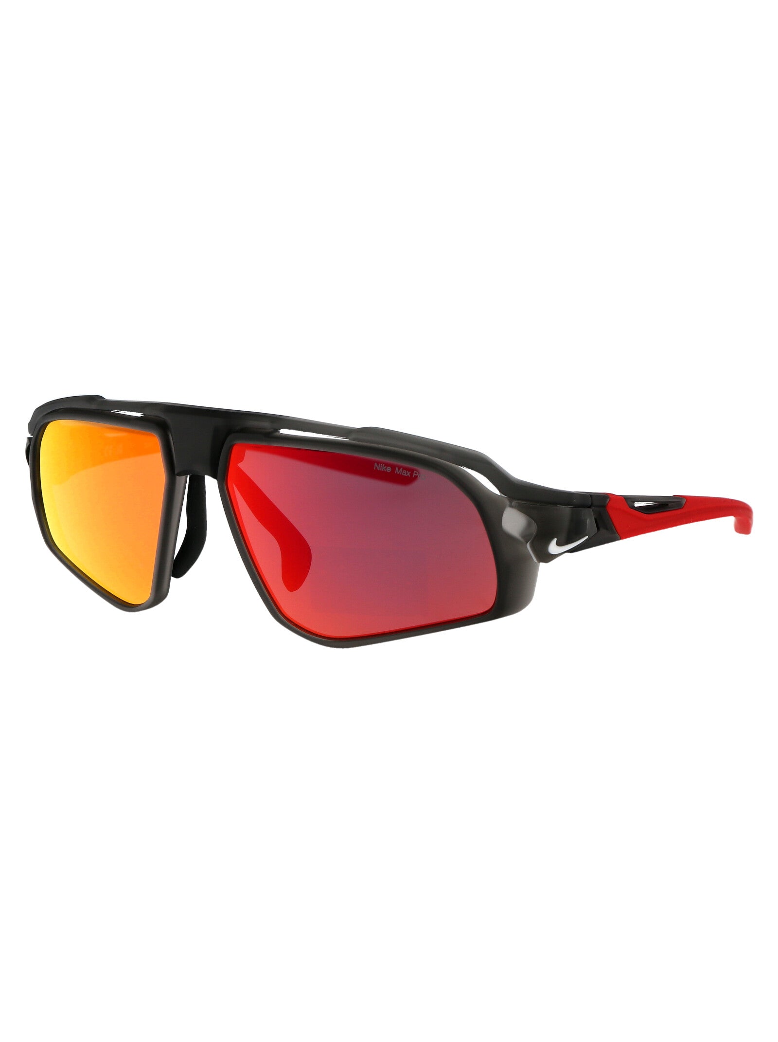 GREY W/ RED MIRROR MATTE ANTHRACITE ACETATE SUNGLASSES Nike