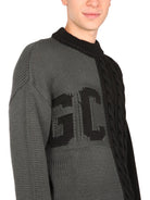 SWEATER WITH LOGO INLAY GCDS