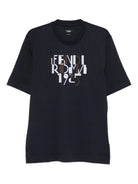 COTTON T-SHIRT Fendi BLUE S