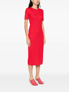FF COTTON AND VISCOSE FITTED MIDI DRESS Fendi