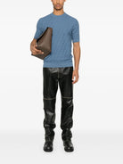 BLUE COTTON T-SHIRTS Fendi