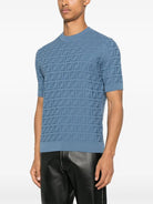 BLUE COTTON T-SHIRTS Fendi