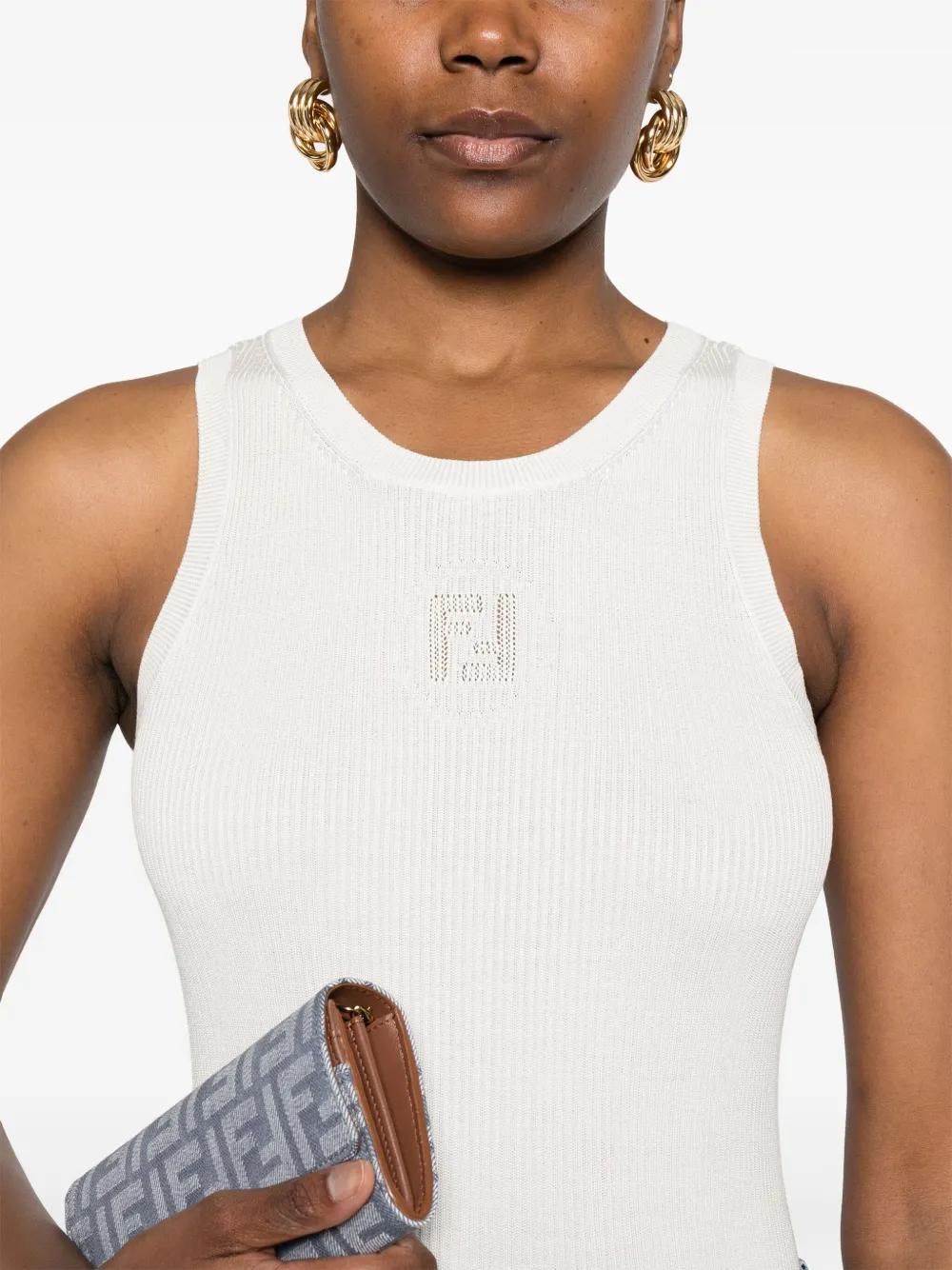 WHITE COTTON TOPS Fendi