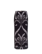Black Fountain print midi skirt with embroidered detailing by Beyond by Vera, front view