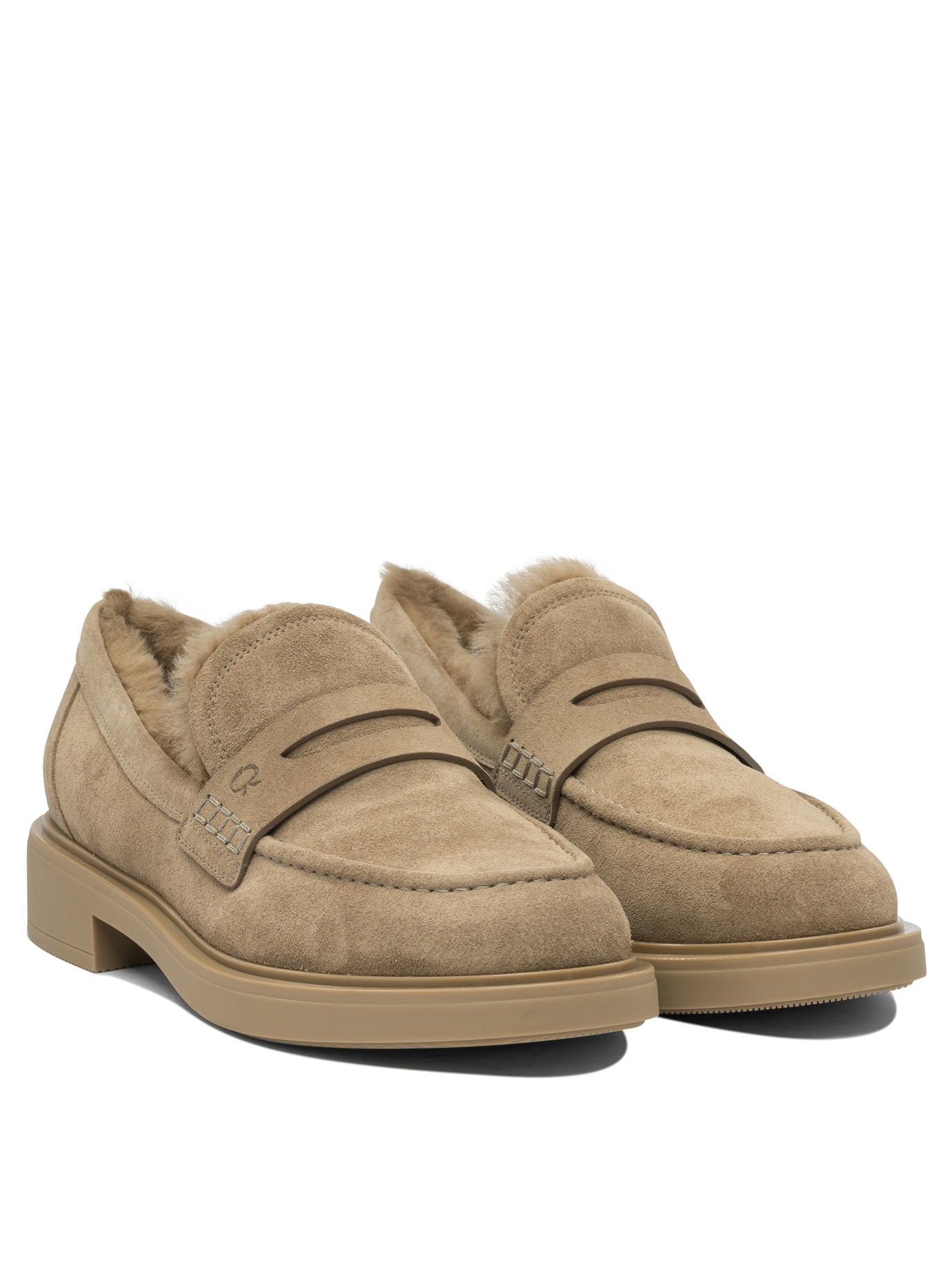 BEIGE RUBBER LOAFERS Gianvito Rossi