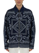 NAVY PRINT CARDIGAN Dolce & Gabbana BLUE 50