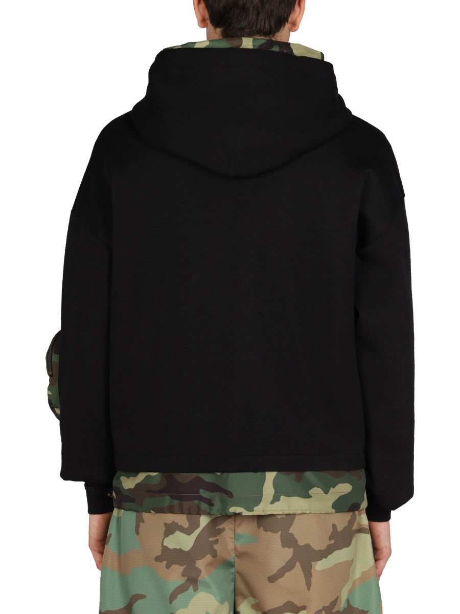 SWEATSHIRT WITH CAMO DETAILS Dolce & Gabbana