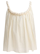 BEIGE SILK TOP LOULOU DE SAISON