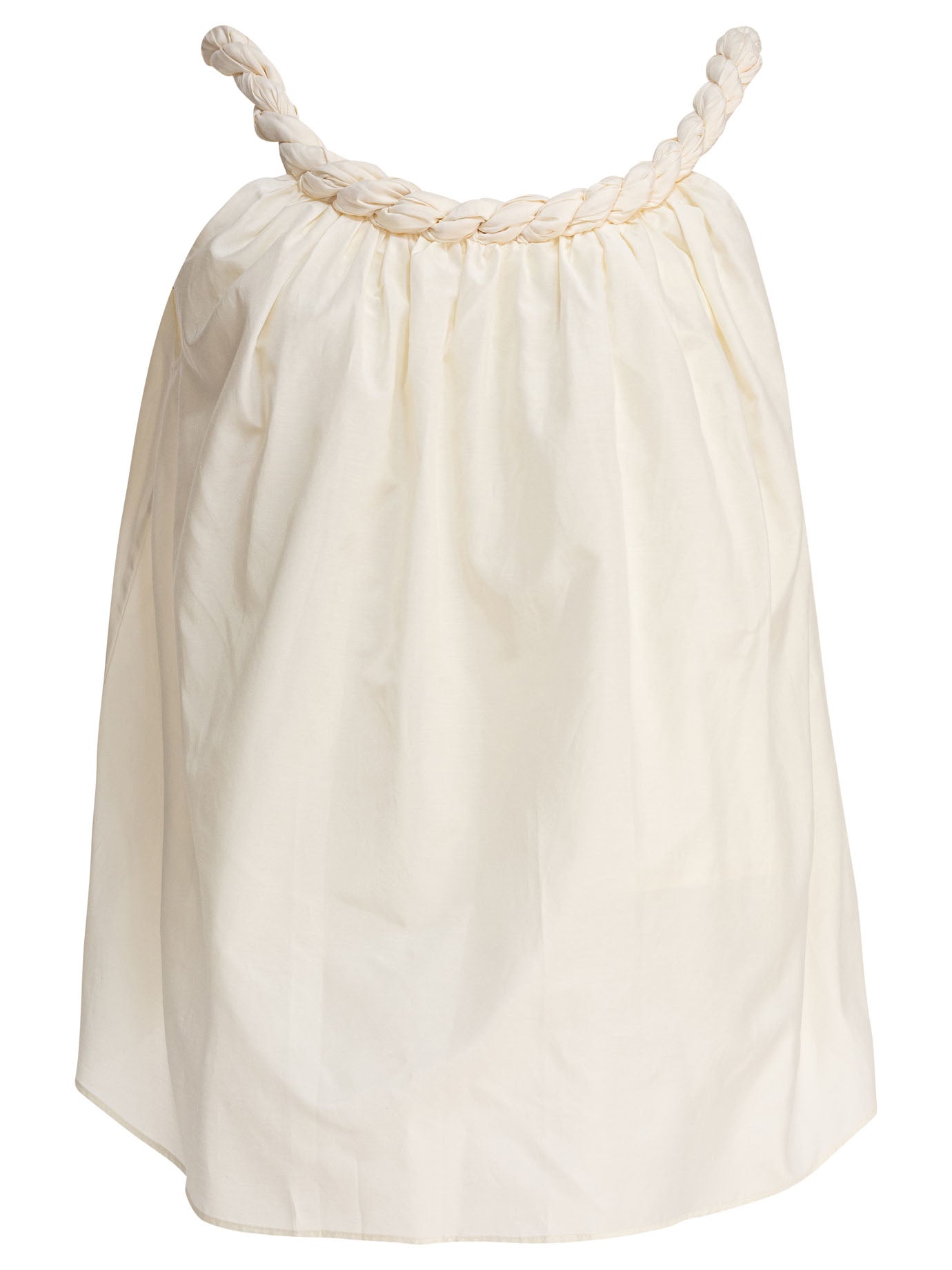 BEIGE SILK TOP LOULOU DE SAISON BEIGE XS